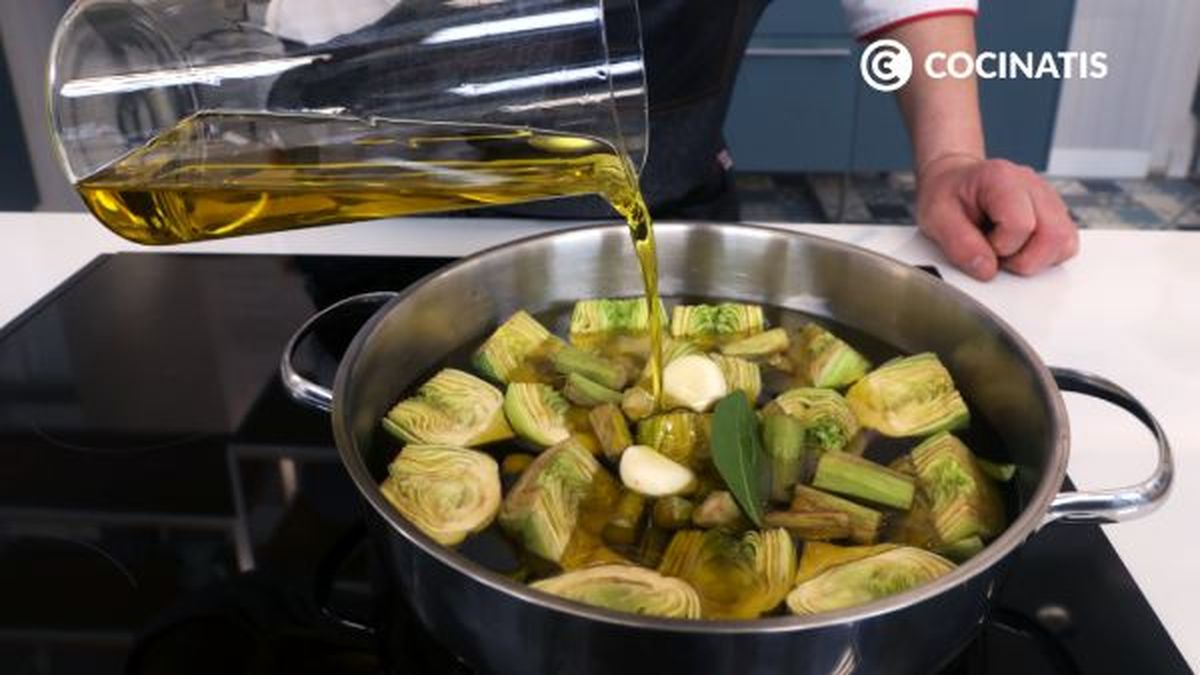 CTIS1002 receta alcachofas confitadas paso 3