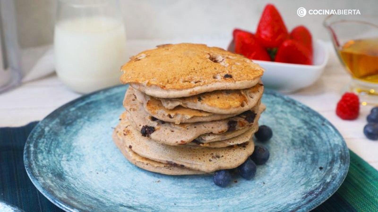 Tortitas de avena y chocolate
