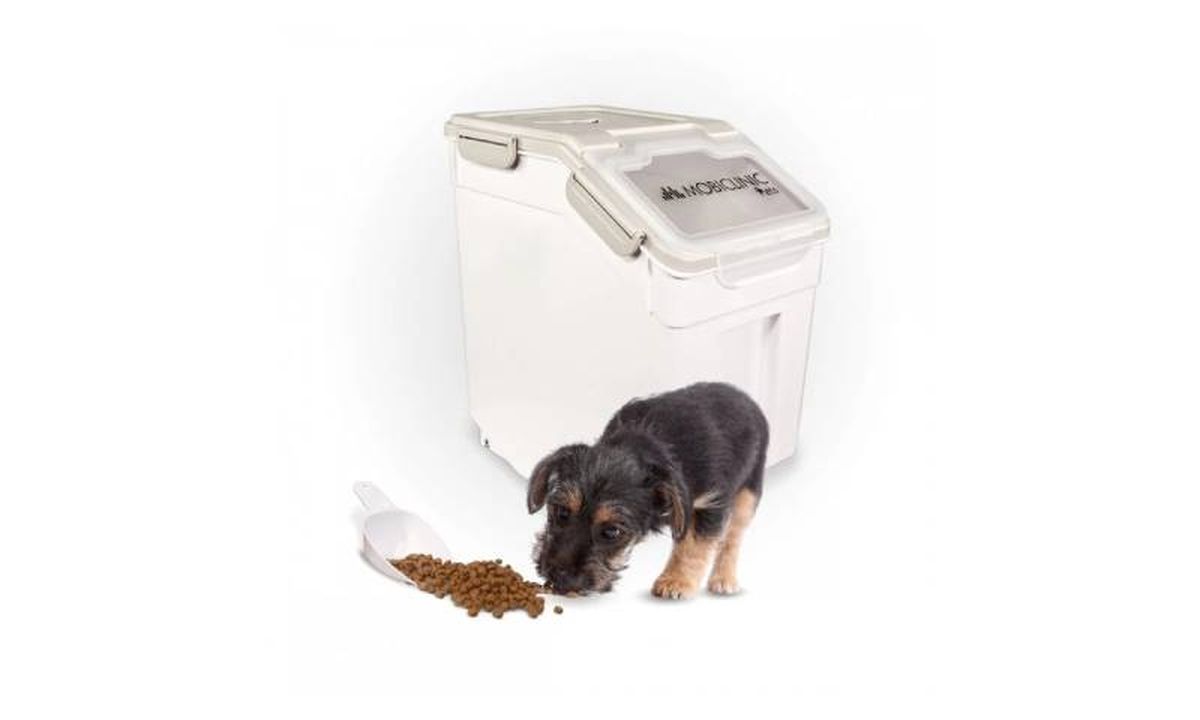 Contenedor de pienso Mobiclinic.