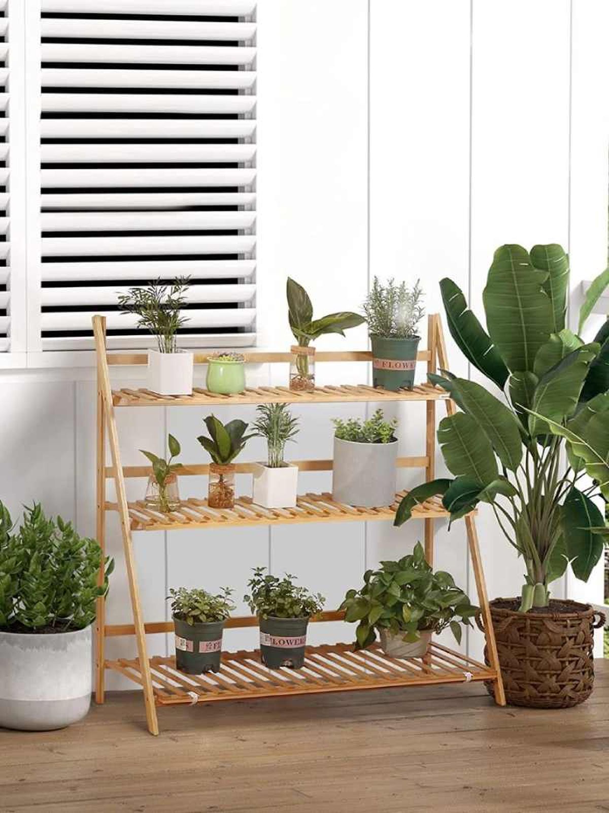 Estantería para plantas Outsunny