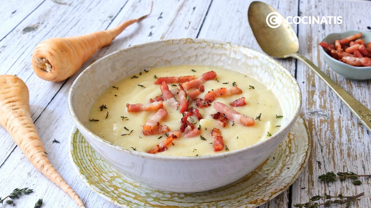 Crema de chirivías