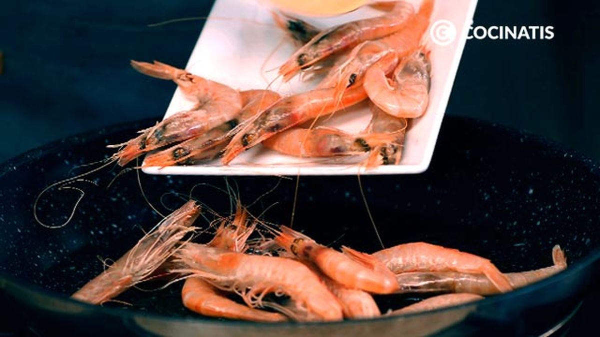 Receta de arroz con sepia o jibia y gambas  paso 2