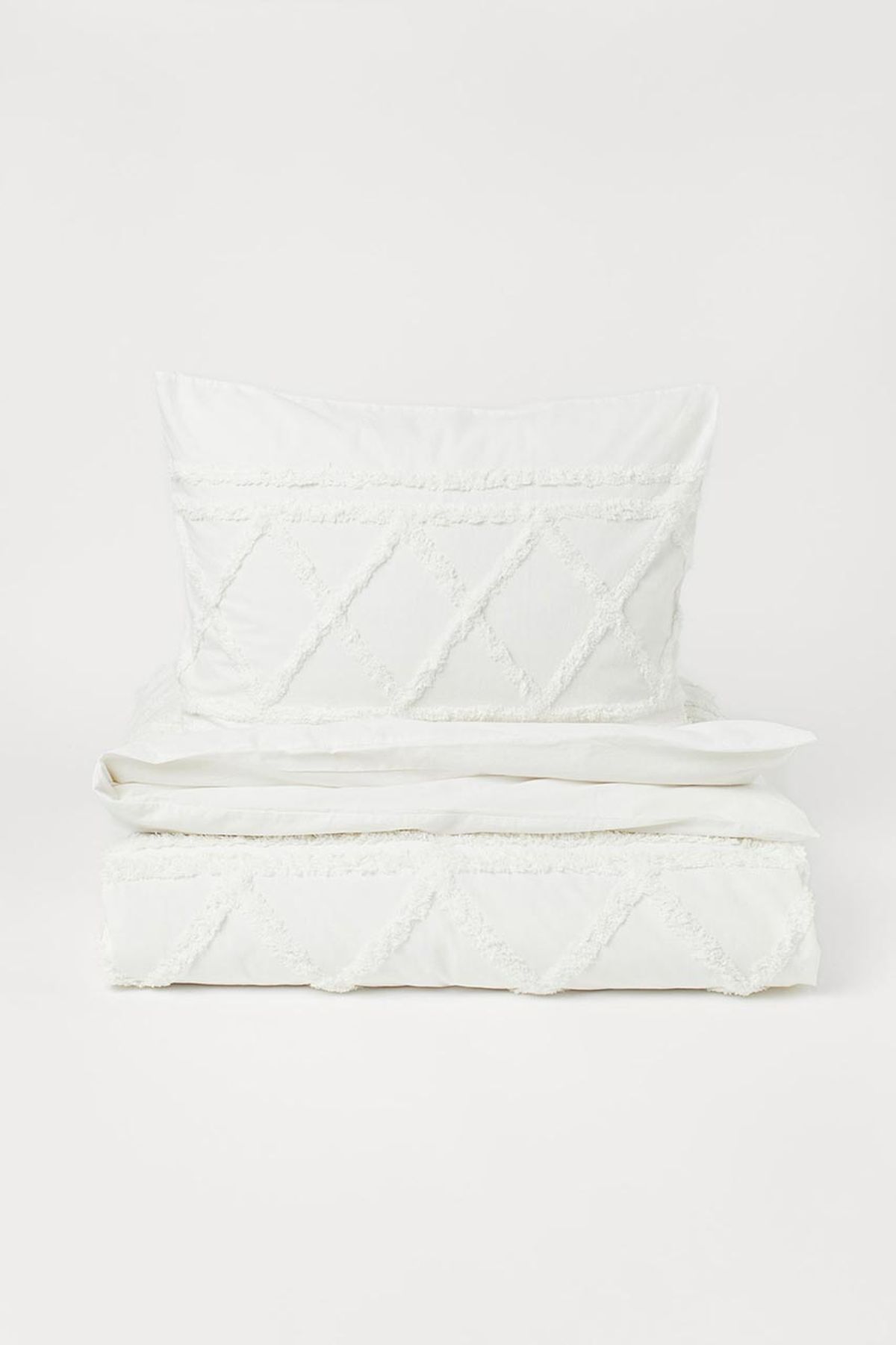 funda nordica hm home blanca tufted