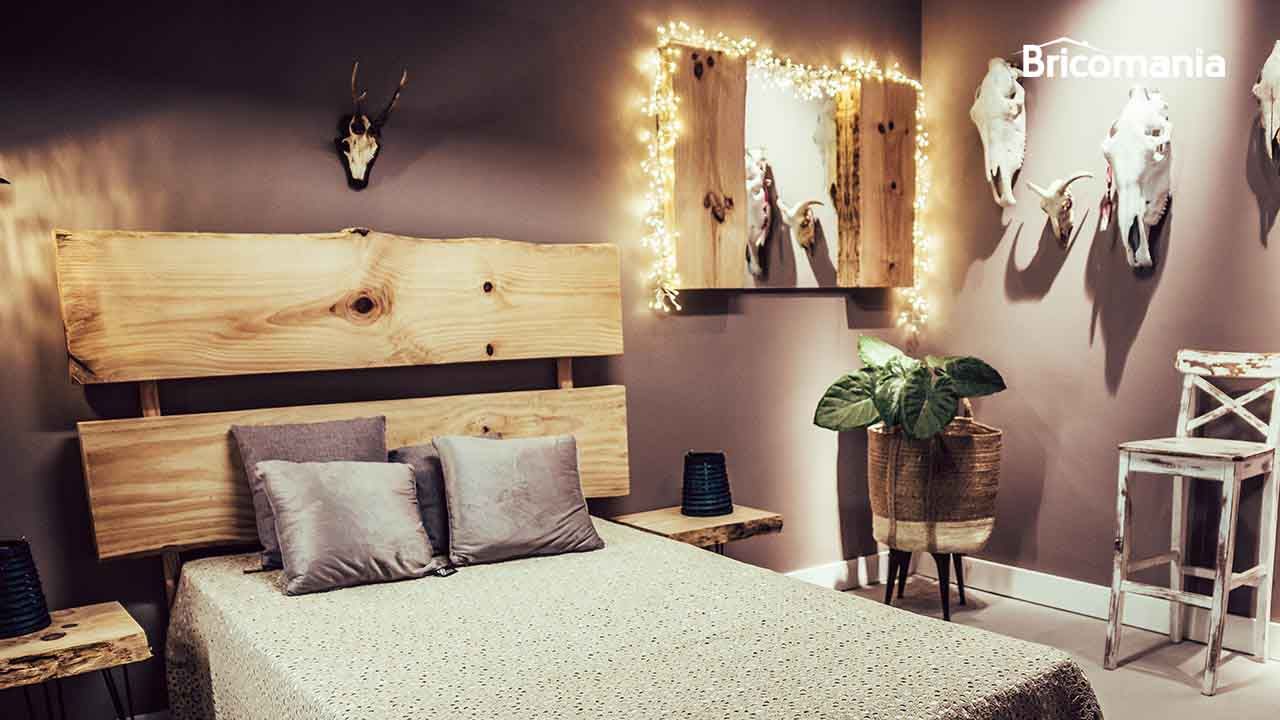 Como hacer un cabecero y un espejo de madera para el dormitorio