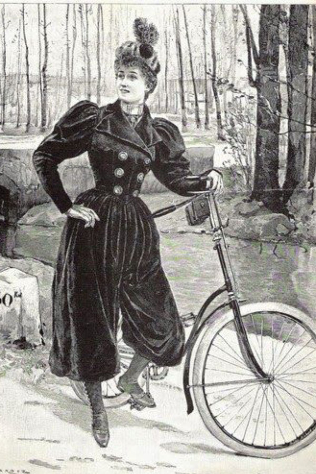 mujer pantalones siglo 19