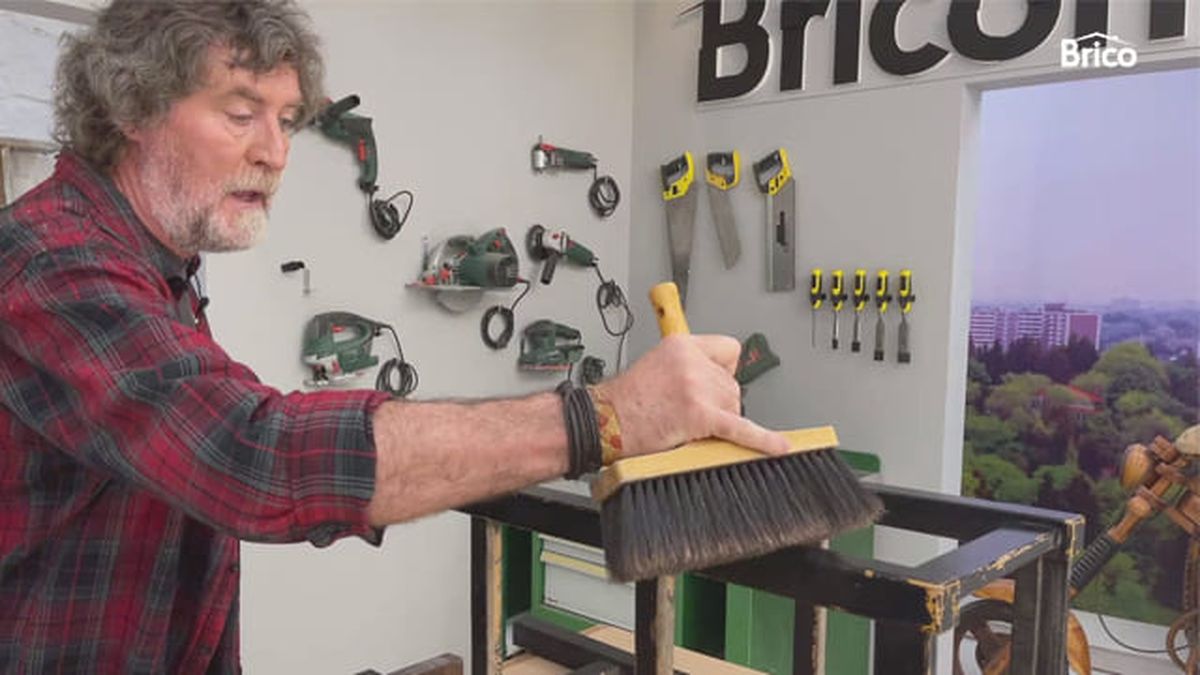 Bricomania 17 crea decora recicla lampara pie mesita paso6