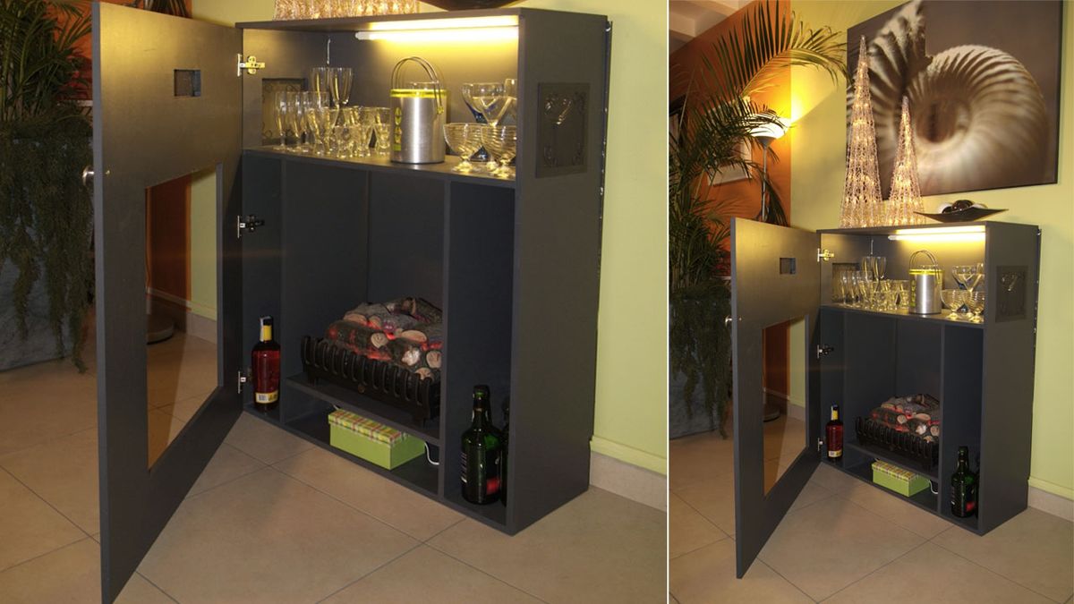 Mueble chimenea paso 17