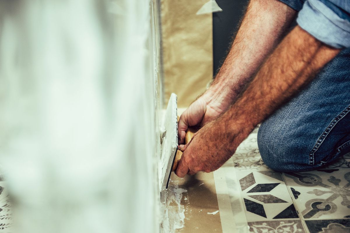 Cómo hacer una pared de bloques de vidrio paso 8