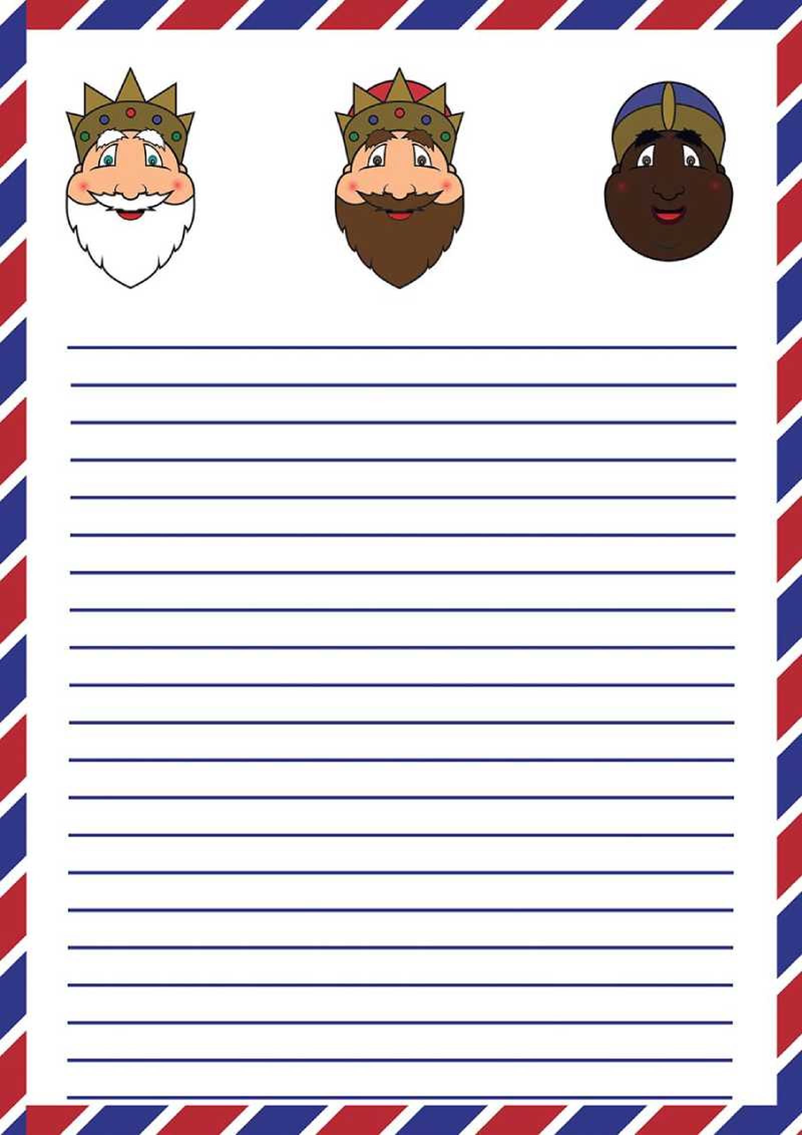 Carta a los Reyes Magos (modelo 3).