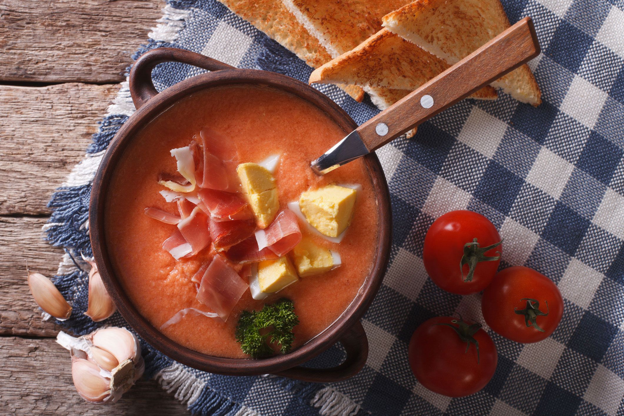 salmorejo e ingredientes