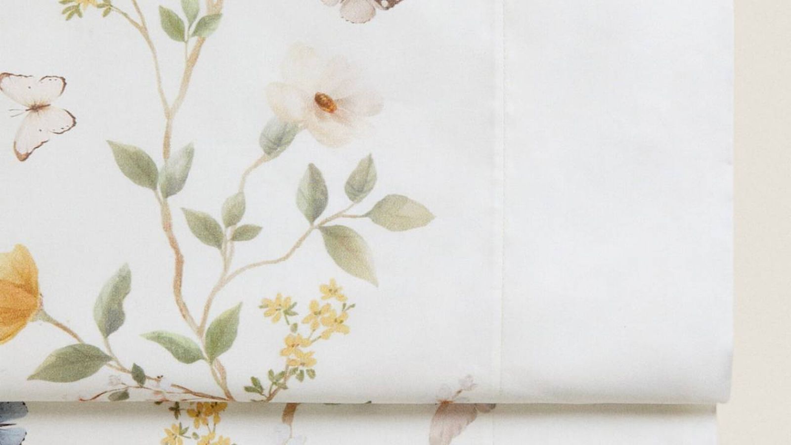 sabanas flores mariposas zara home