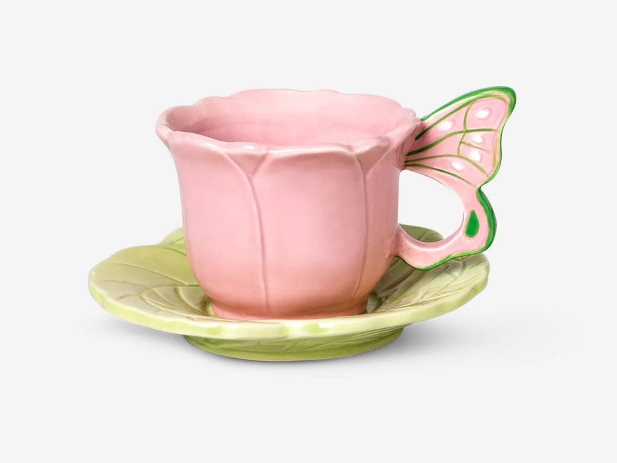 Taza de mariposa.