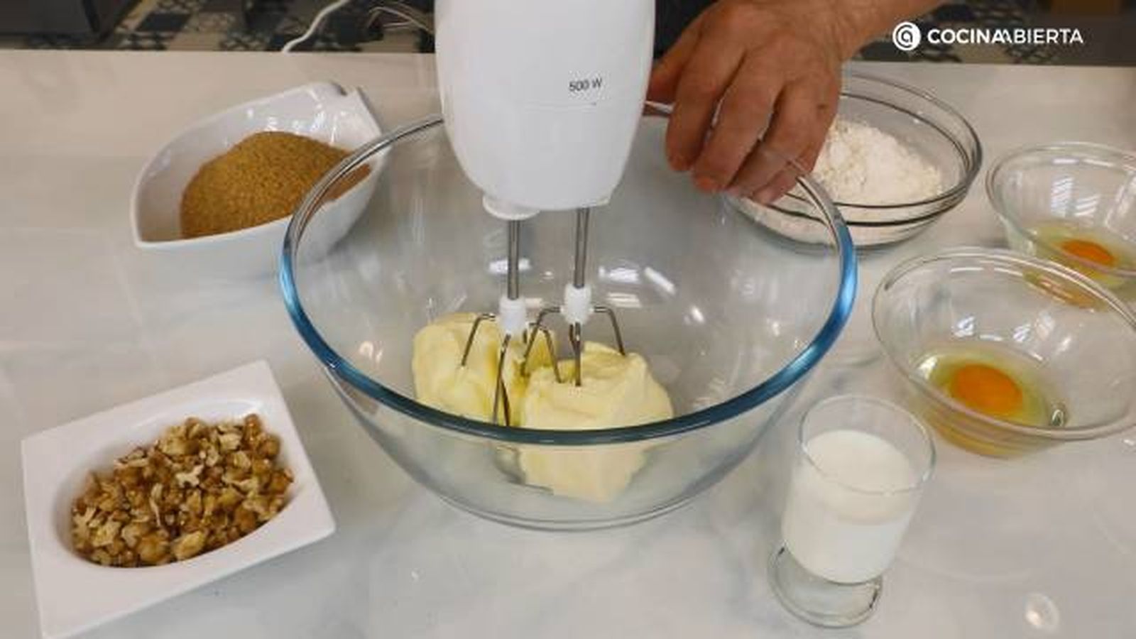 tarta cafe nueces paso 1