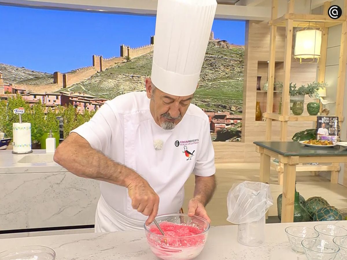 Mousse de frambuesas - paso 3