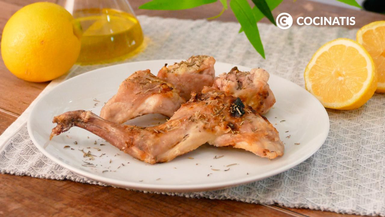 Receta de carne de conejo a la parrilla con limón