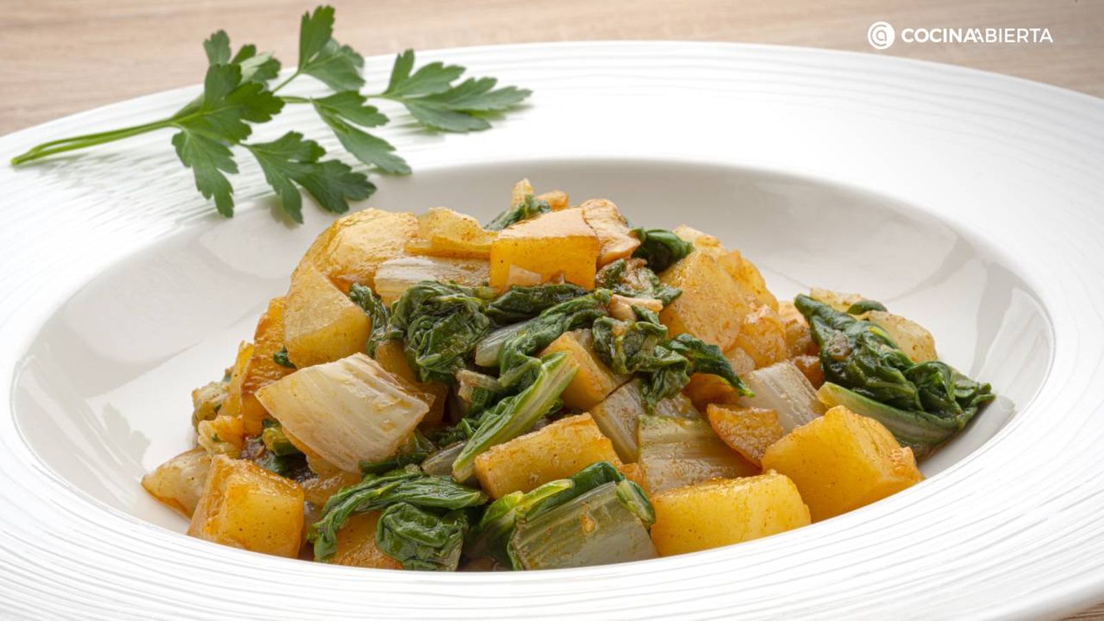 acelgas a la extremena receta