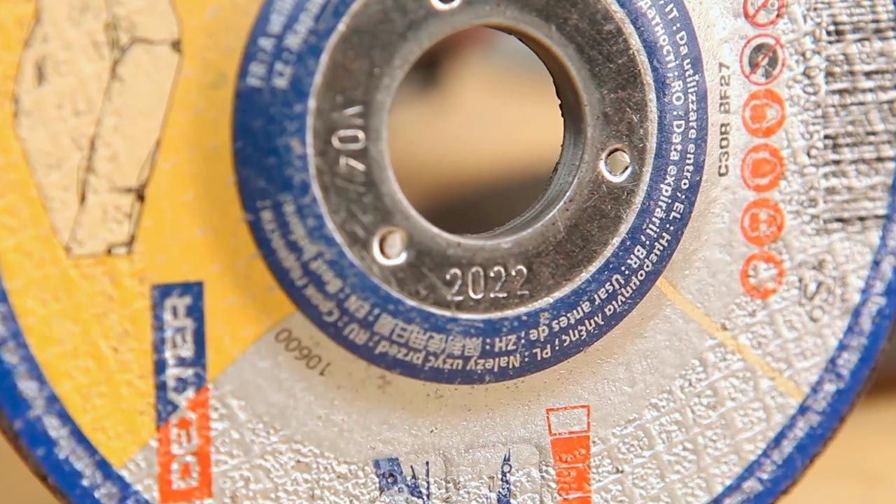 Tipos de discos para la amoladora paso 5