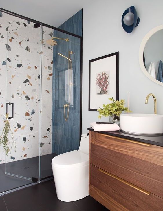 baño pequeño terrazzo 1