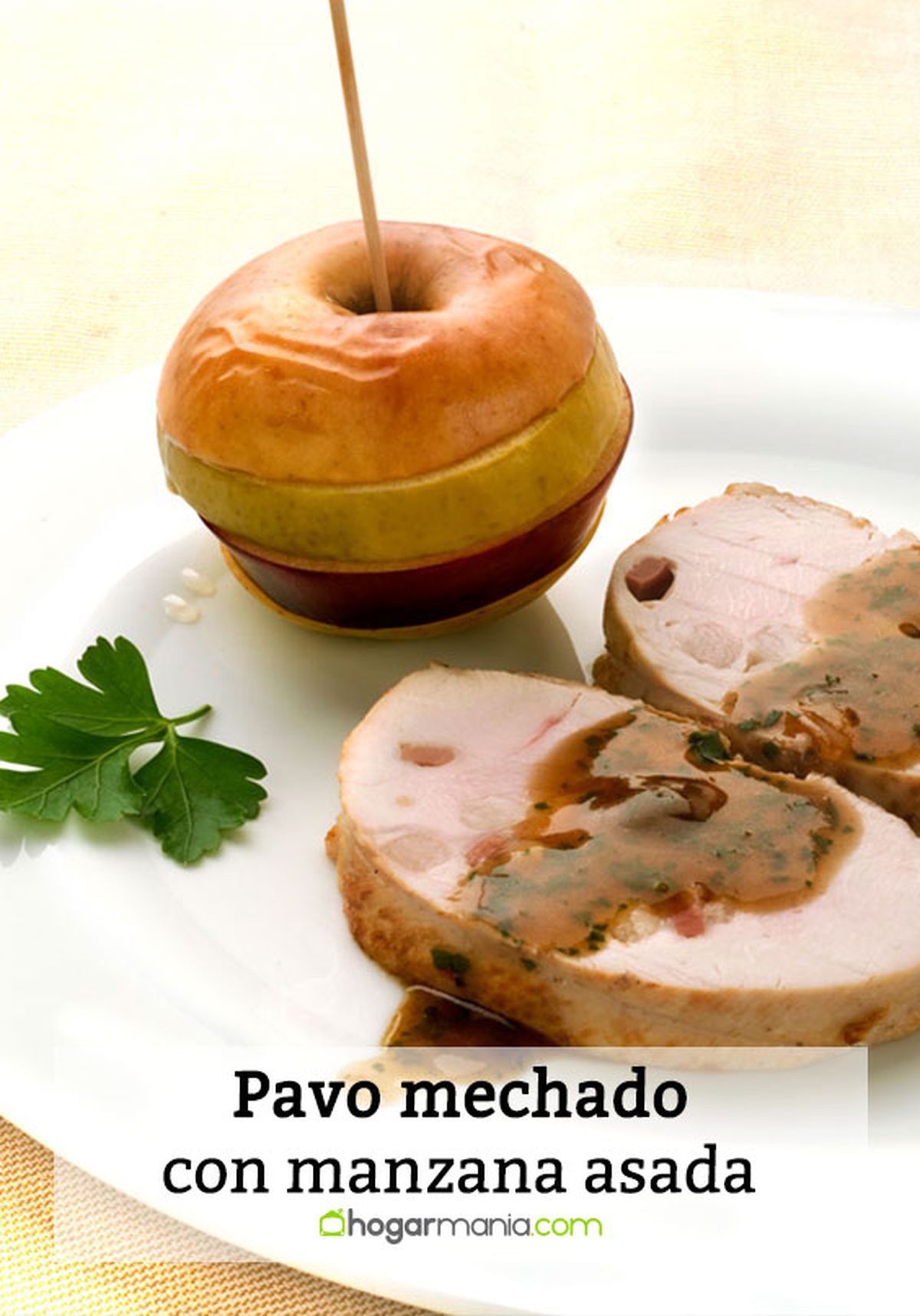 pavo mechado con manzana asada pin