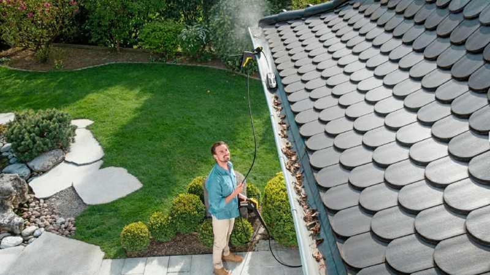 Set de limpieza canalones KARCHER / Leroy Merlin