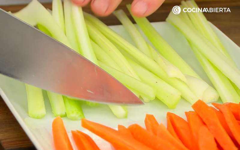 Sirve los crudités