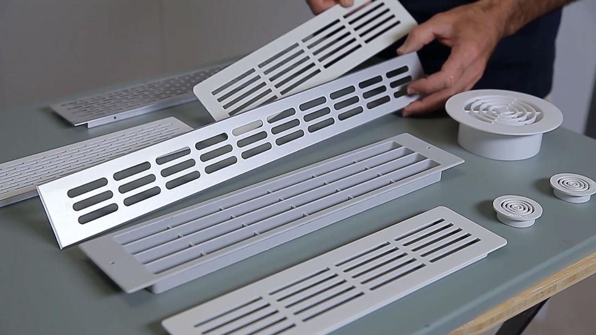 Colocar una rejilla de ventilación en un armario paso 1