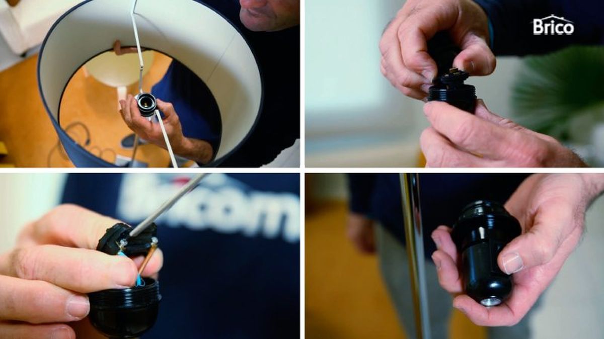 Pasos para cambiar la posición del interruptor de una lámpara