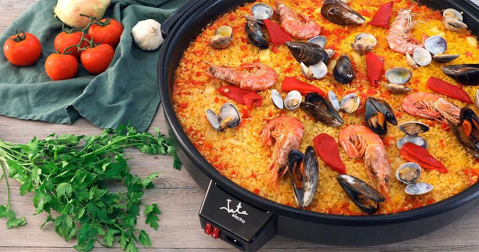 Receta de paella de marisco