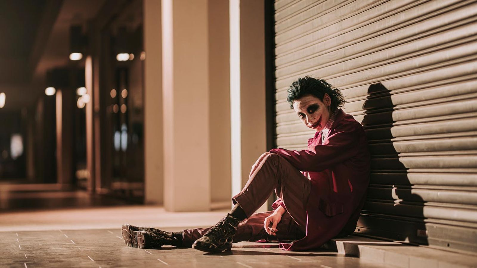 maquillaje y disfraz del joker