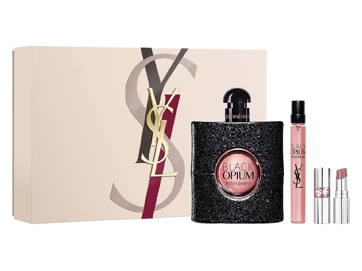 Estuche del perfume Black Opium de Yves Saint Laurent