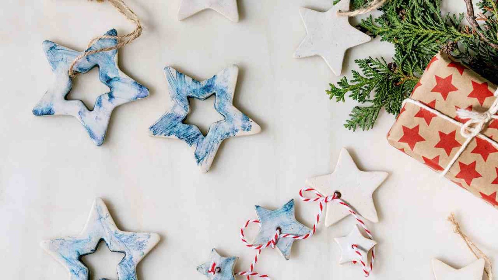 Estrellas de Navidad en madera