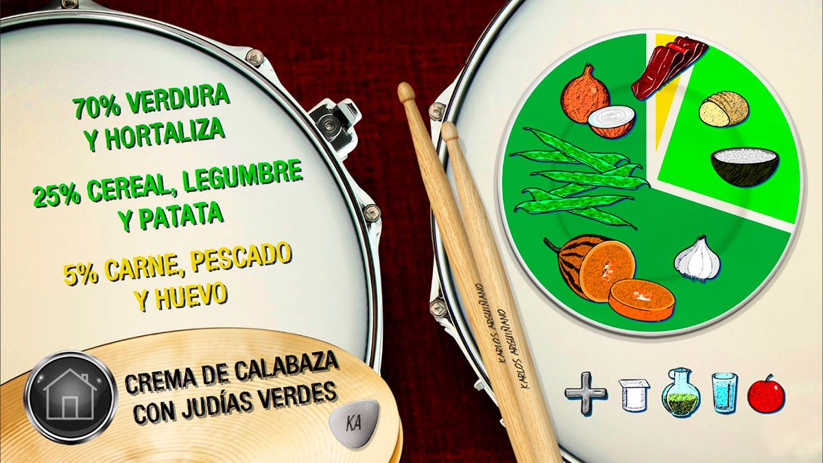 crema calabaza plato