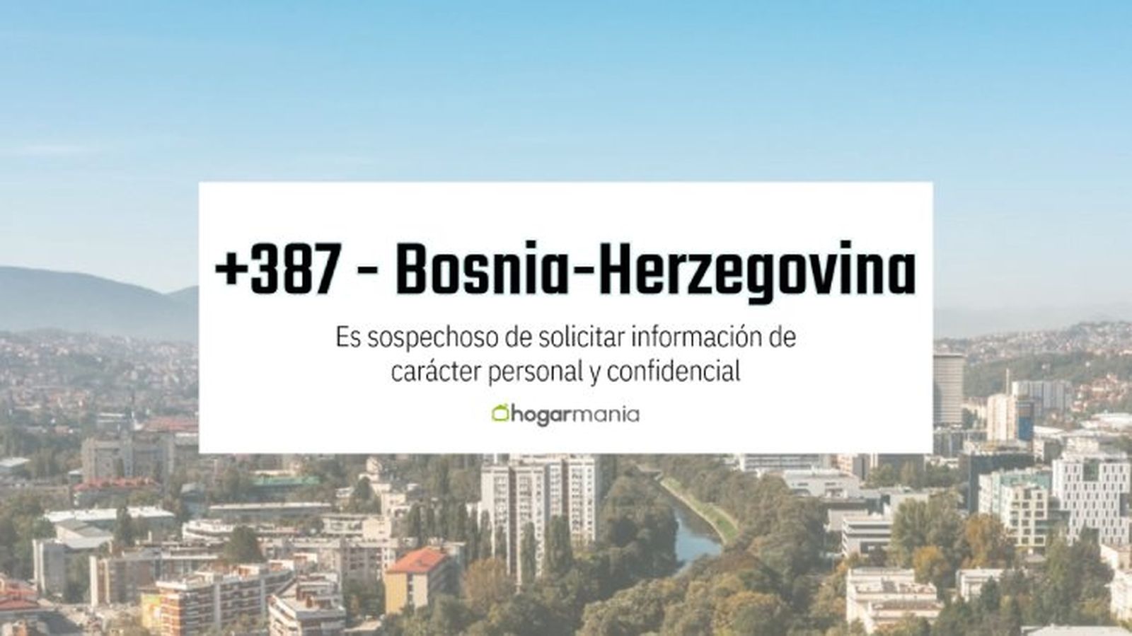 Este código se utiliza al realizar llamadas internacionales desde y hacia Bosnia y Herzegovina.