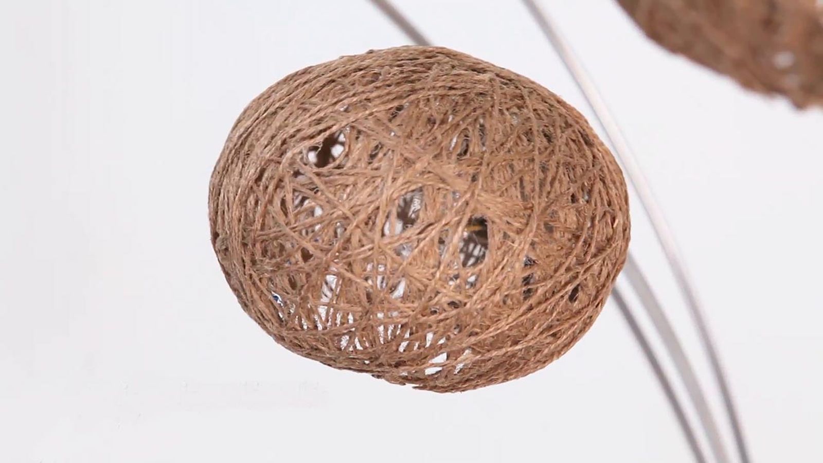 Como hacer tulipas de lampara con cuerdas