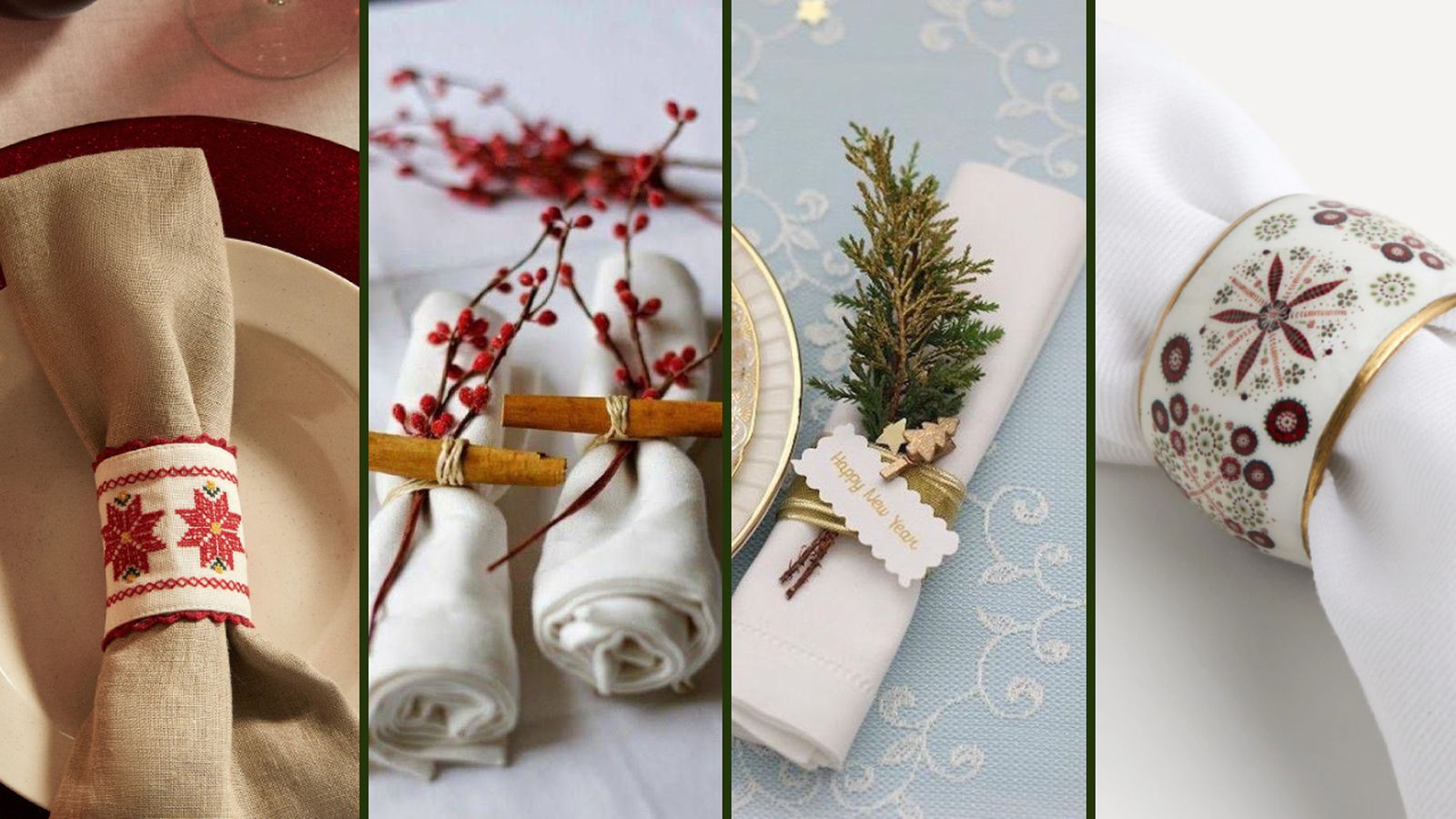 servilleteros navidad