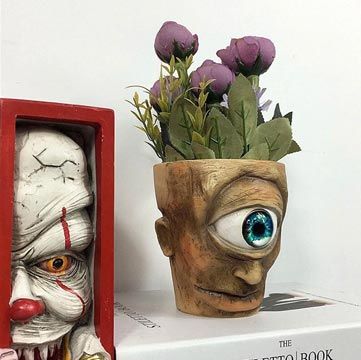 maceta cara ojo