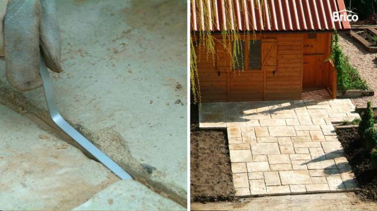 Finalizar el enlosado del jardín