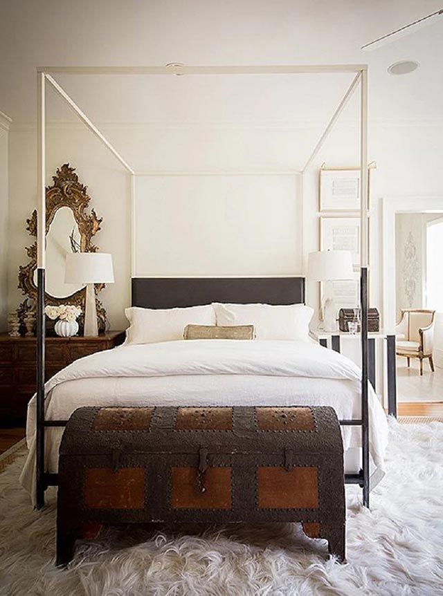 Ideas originales para decorar el pie de cama del dormitorio 6