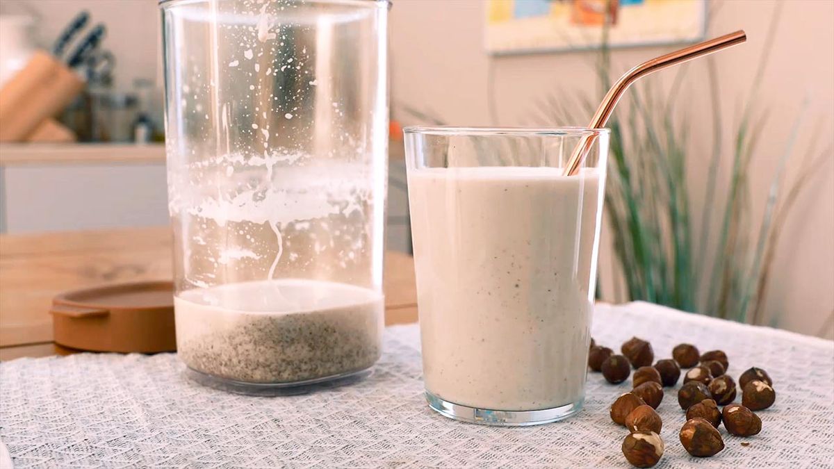 Receta de bebida de avellanas  paso 5