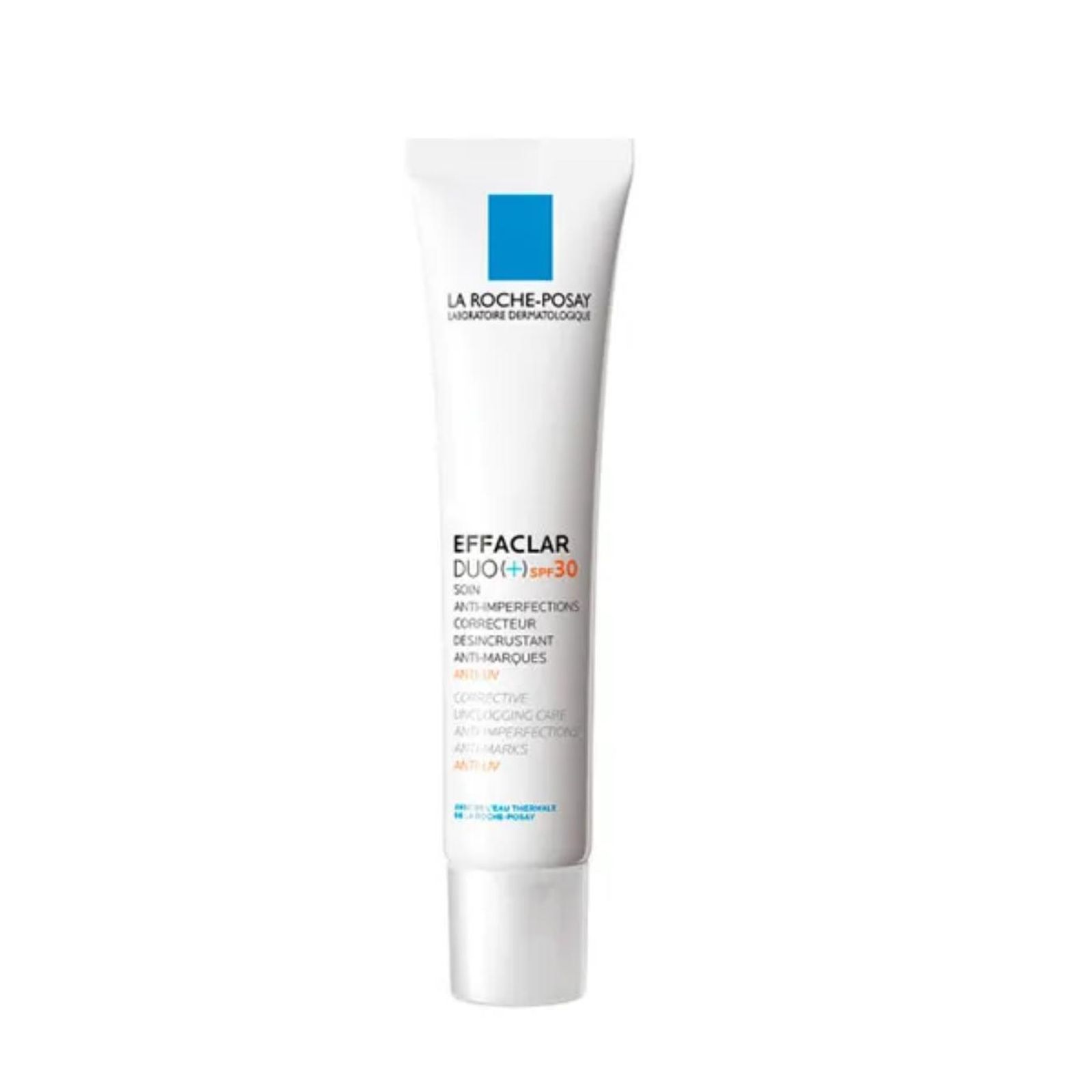 Effaclar Duo (+) SPF 30 de La Roche-Posay.