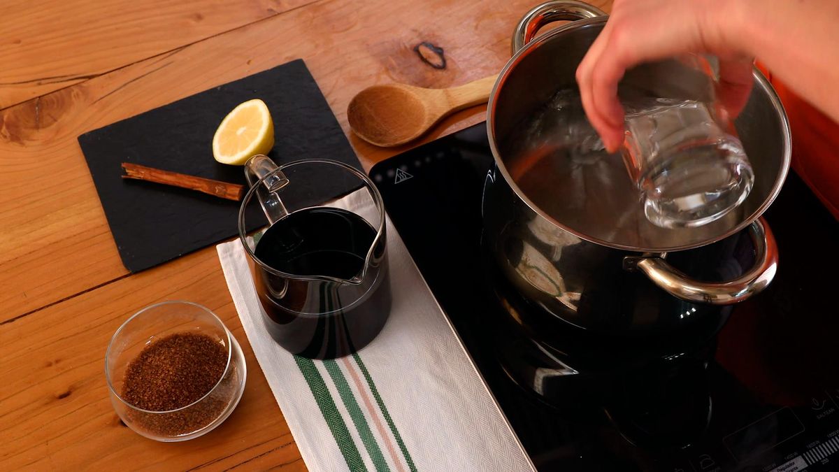 Receta de compota de frutas de Navidad   paso 2