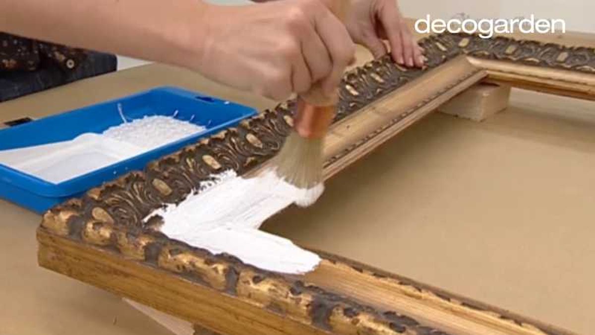 Segundo paso para modernizar un marco.