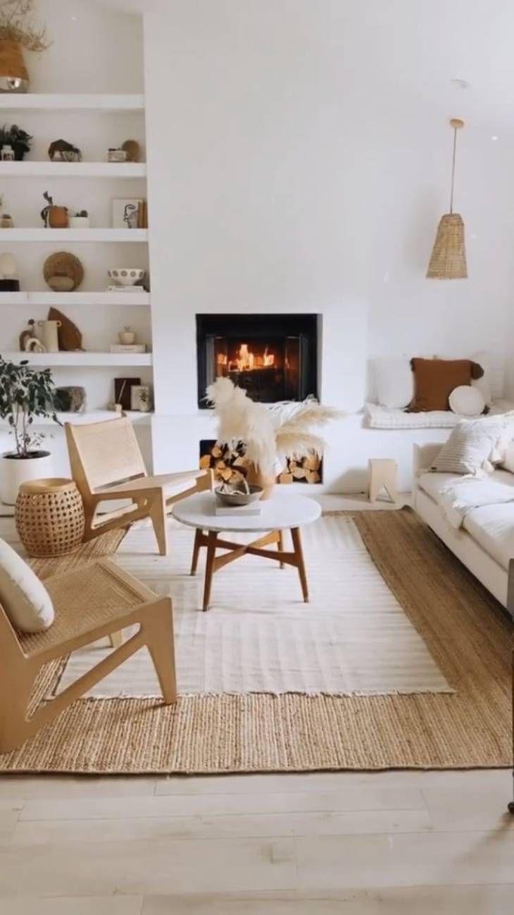 salon con chimenea moderno baldas pinterest