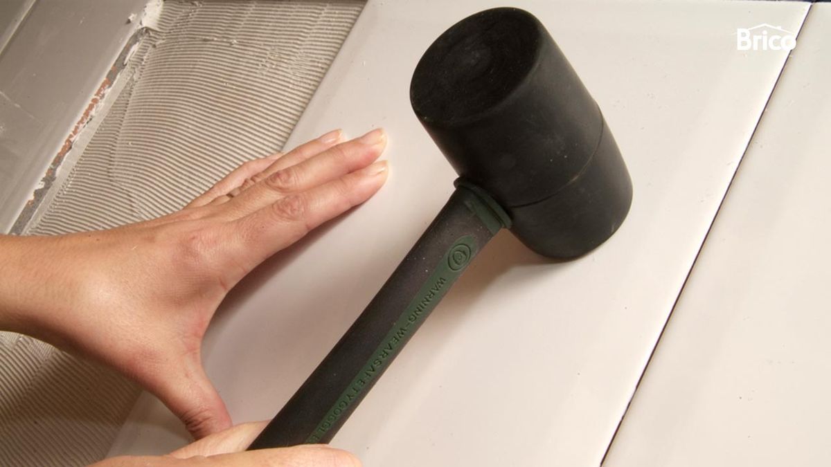 Fisura en pared alicatada paso 5