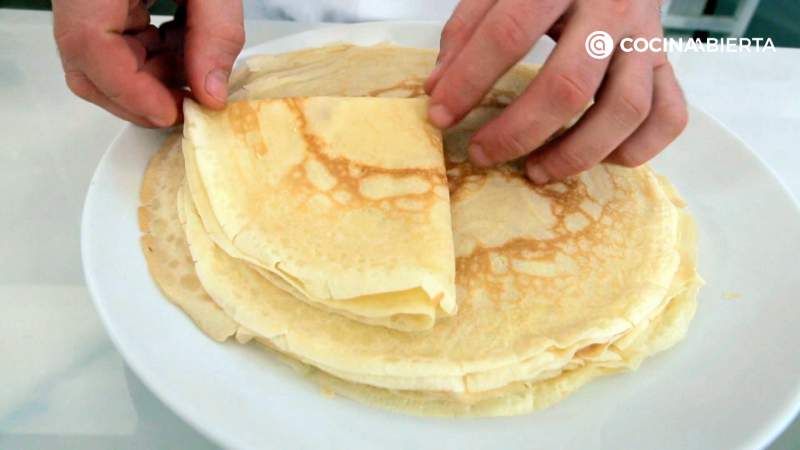 crepes receta paso 8