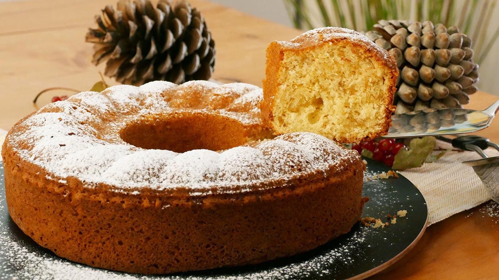 Receta de bizcocho de mazapán