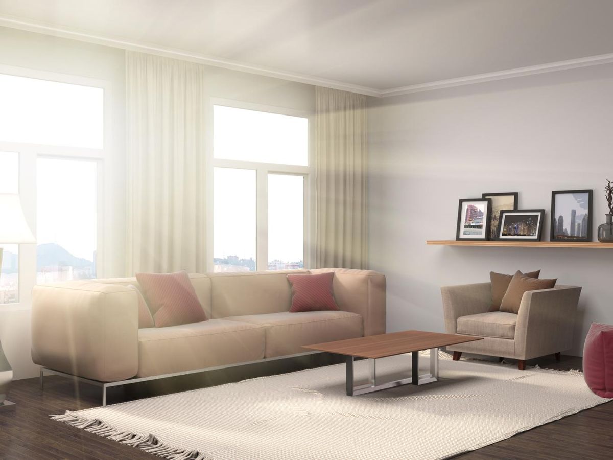 Salón atemporal y sencillo.