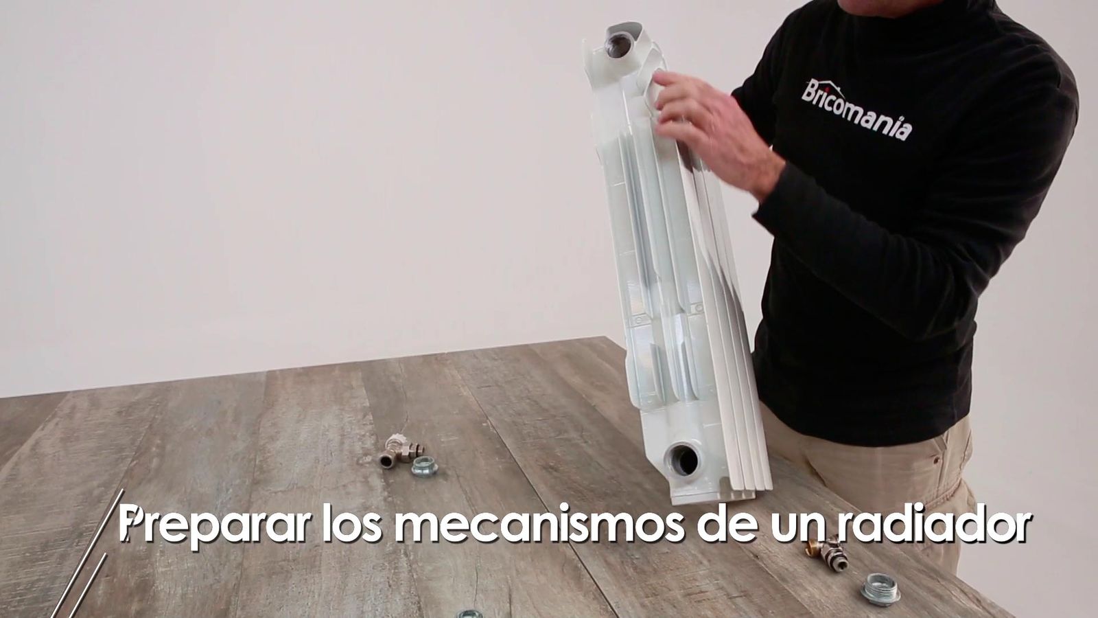 Colocar los mecanismos de un radiador