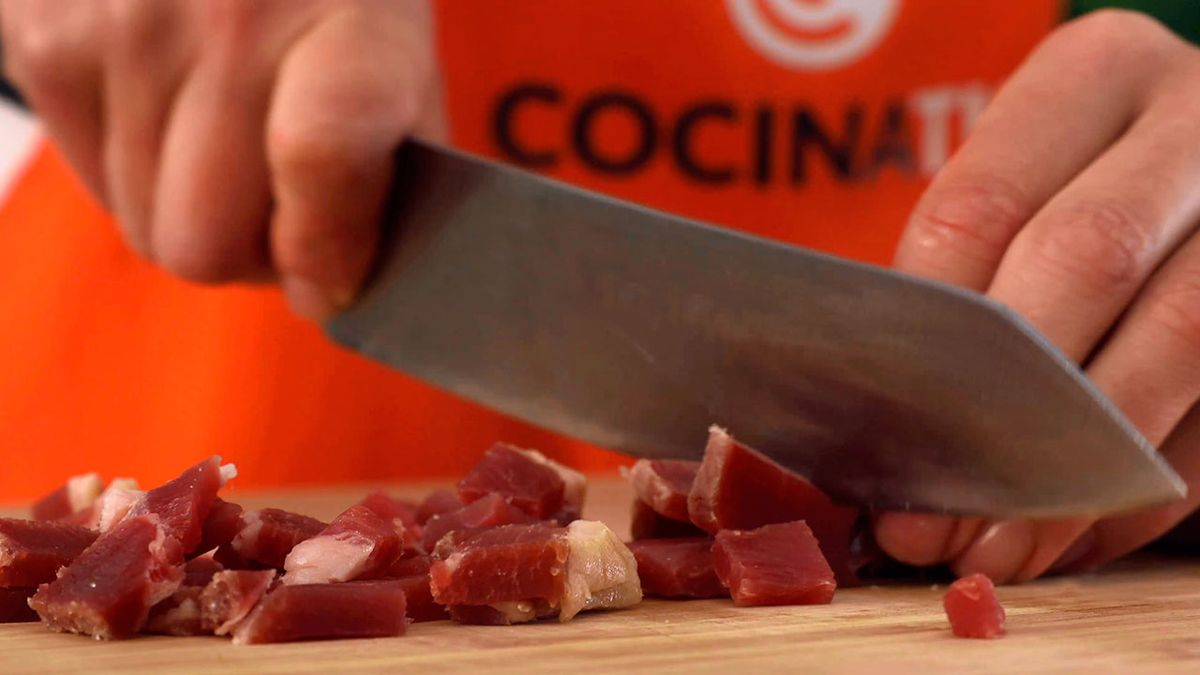 Receta de arroz a la milanesa  paso 1