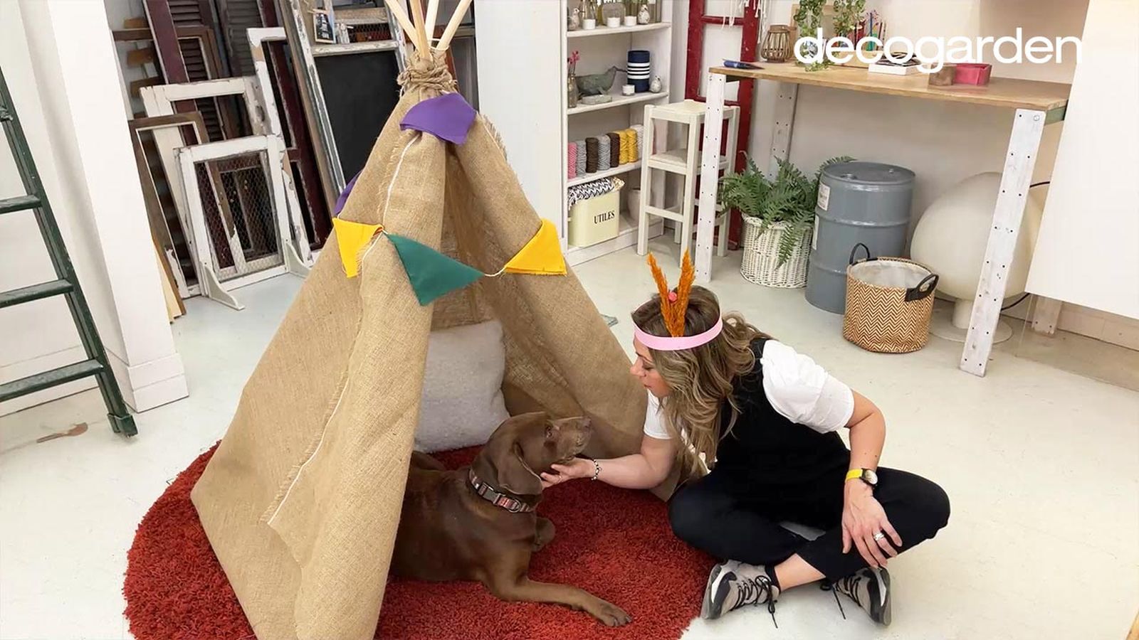 como hacer un tipi perros